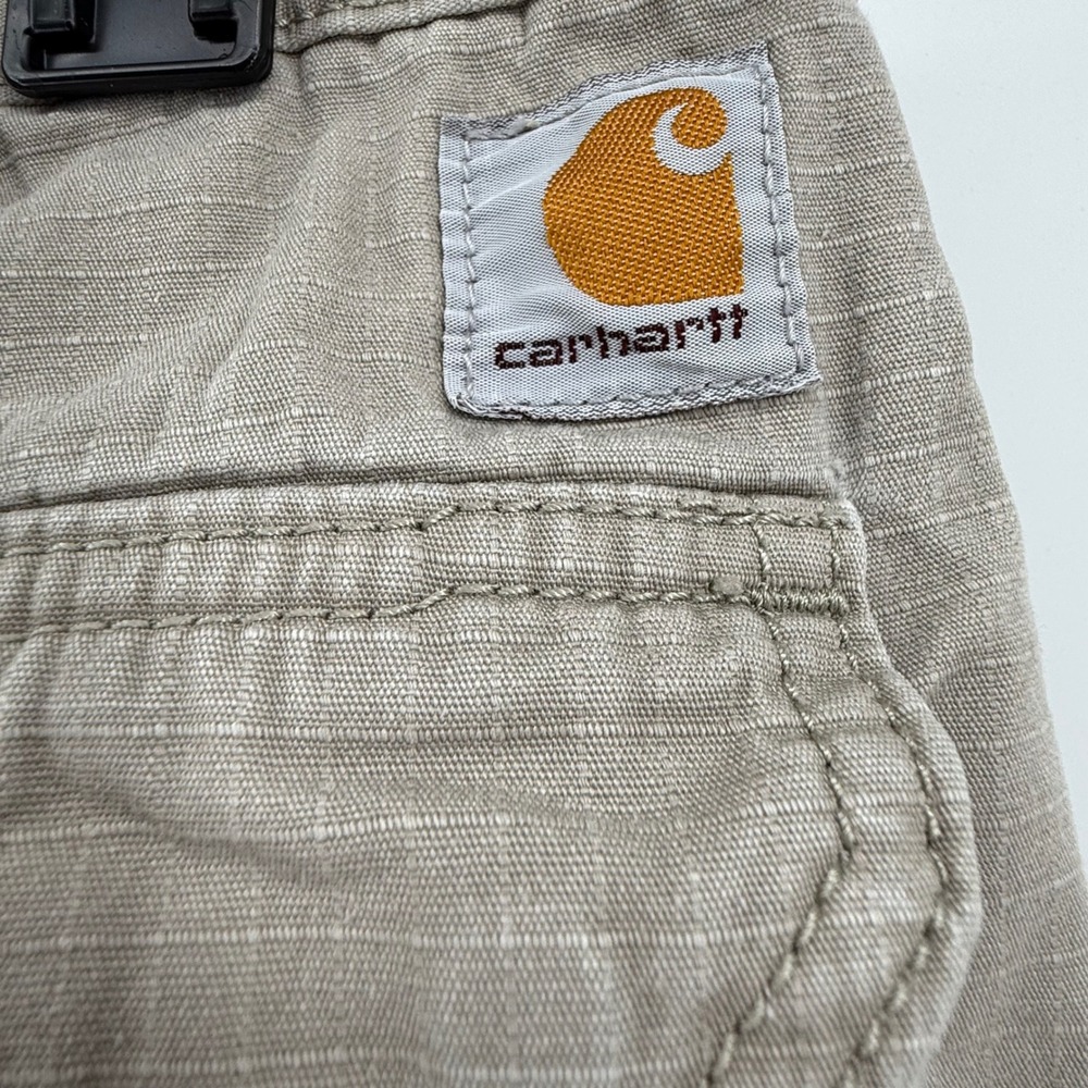 Carhartt Mens 34x32 Relaxed Fit Ripstop Cargo Pants Tan Khaki 100274 232